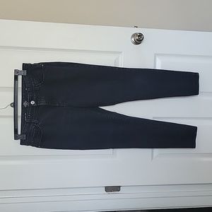 Black skinny leg denim